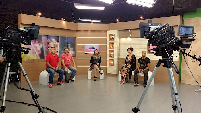 Interview im brasilianischen TV
